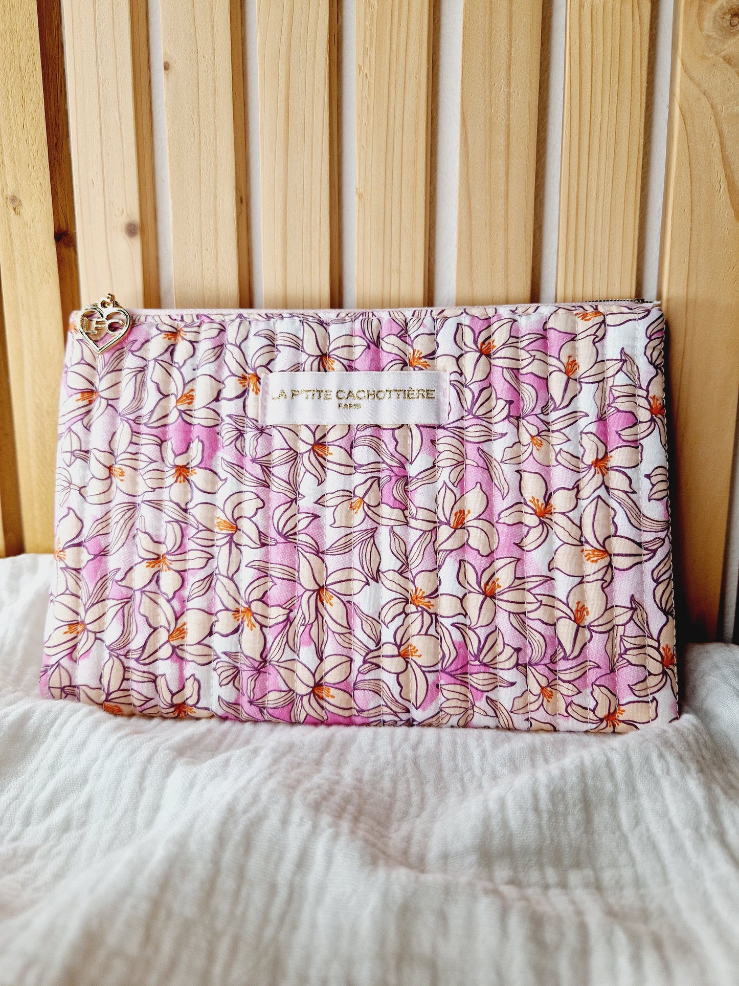Pochette A5 - Liberty rose