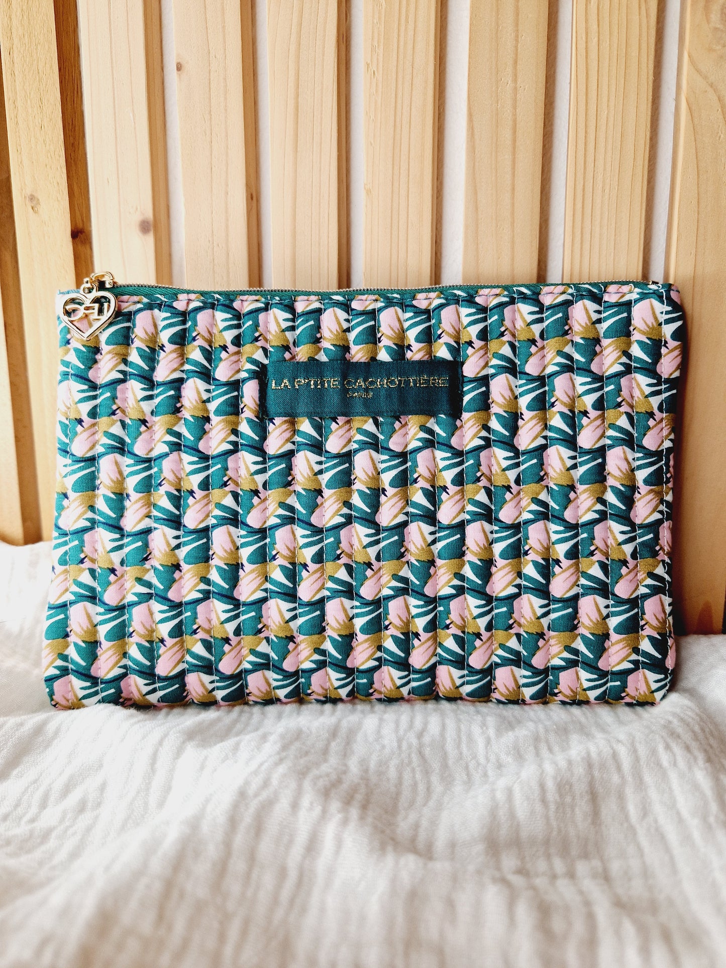 Pochette A5 - Liberty vert