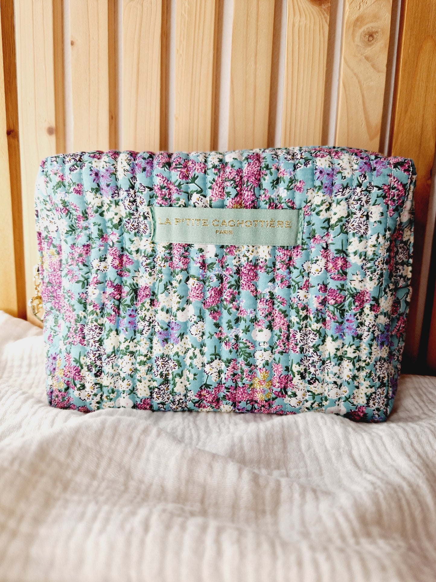 Trousse Jaipur S - Liberty bleu et rose