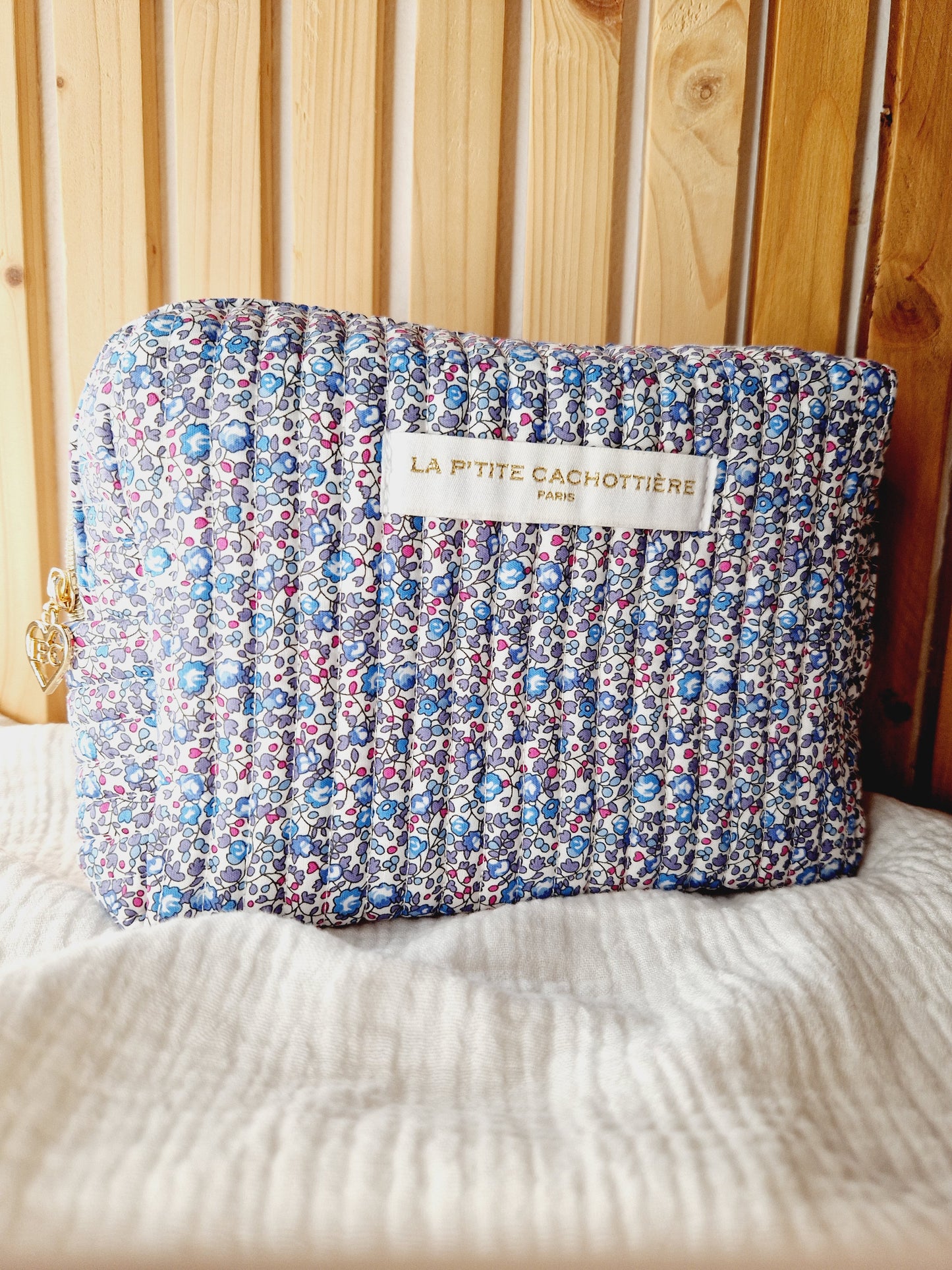 Trousse Jaipur S - Liberty bleu et blanc
