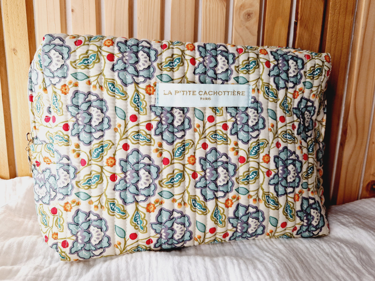 Trousse Jaipur L - Liberty vert d'eau