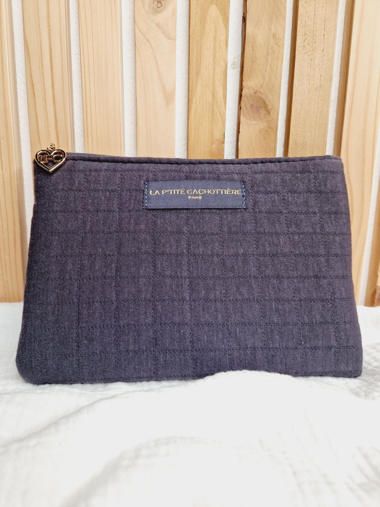 Pochette A5 - Molleton gaufré gris