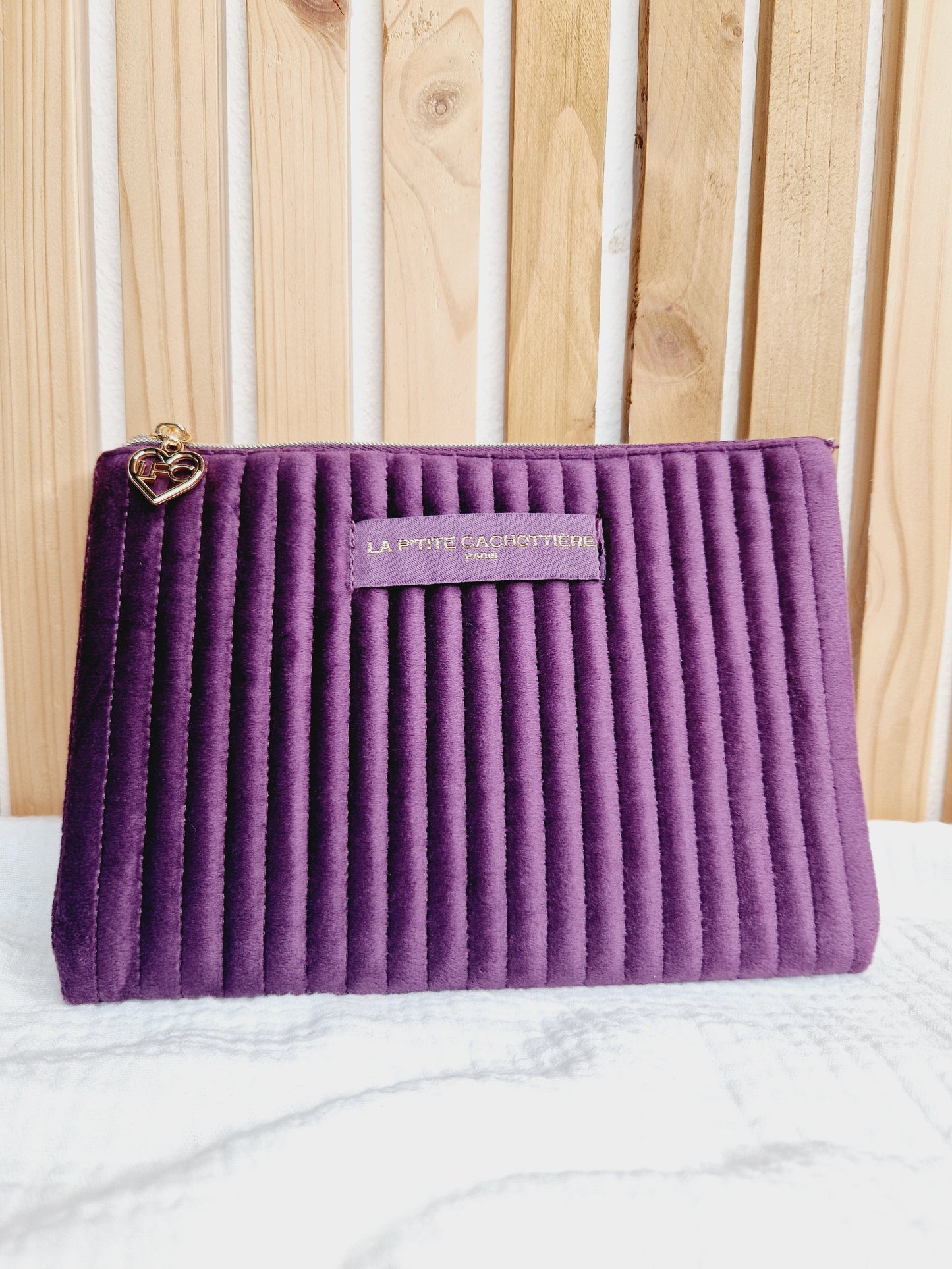 Pochette A5 - Velours violet