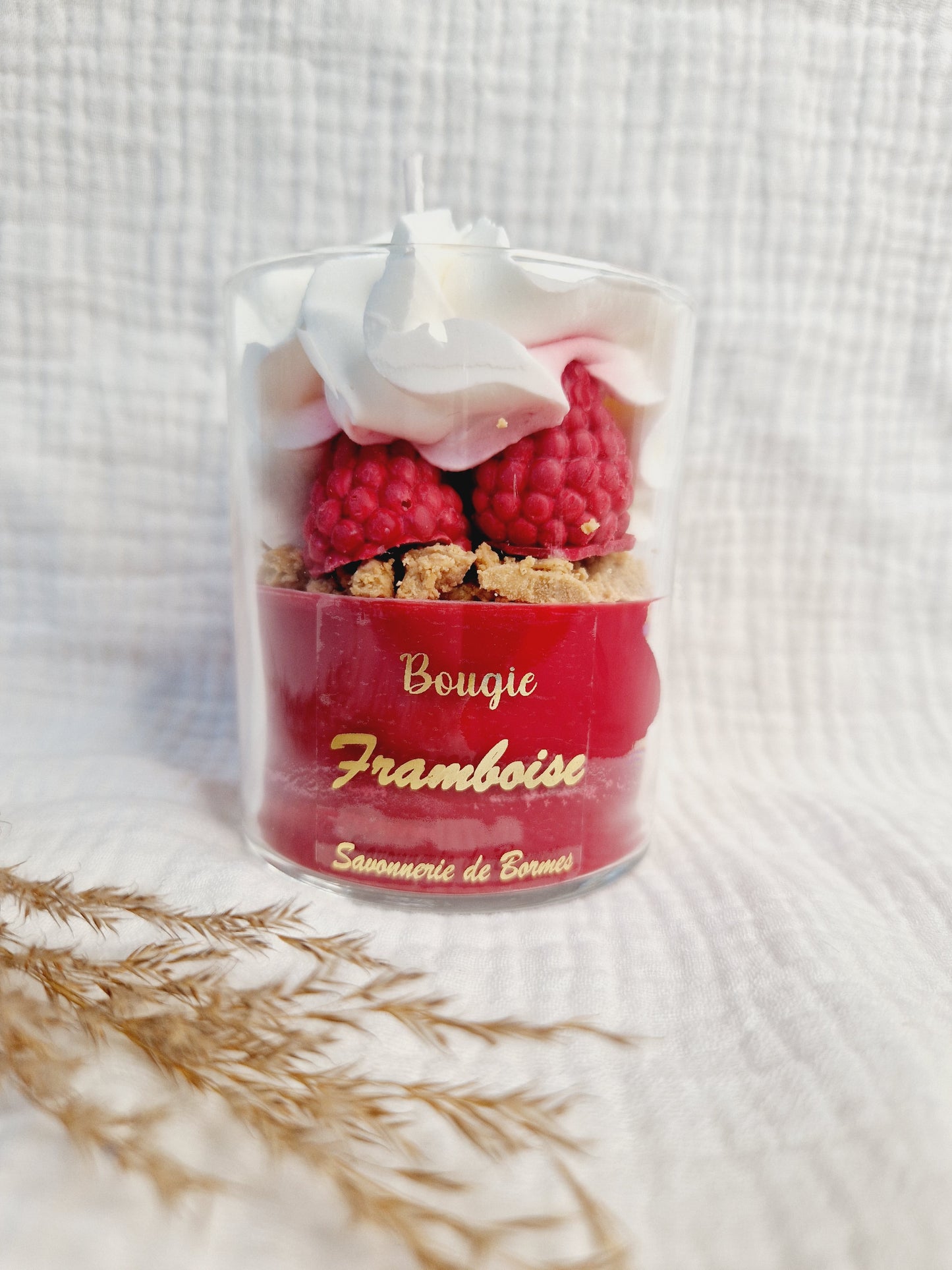 Bougie pâtissière - Framboise