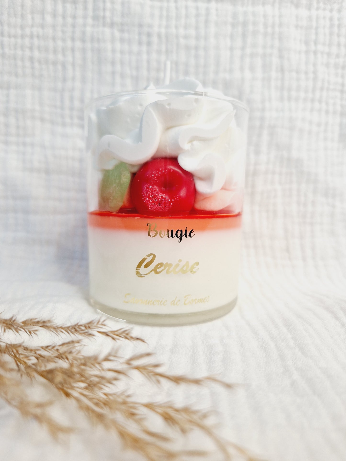 Bougie pâtissière - Cerise
