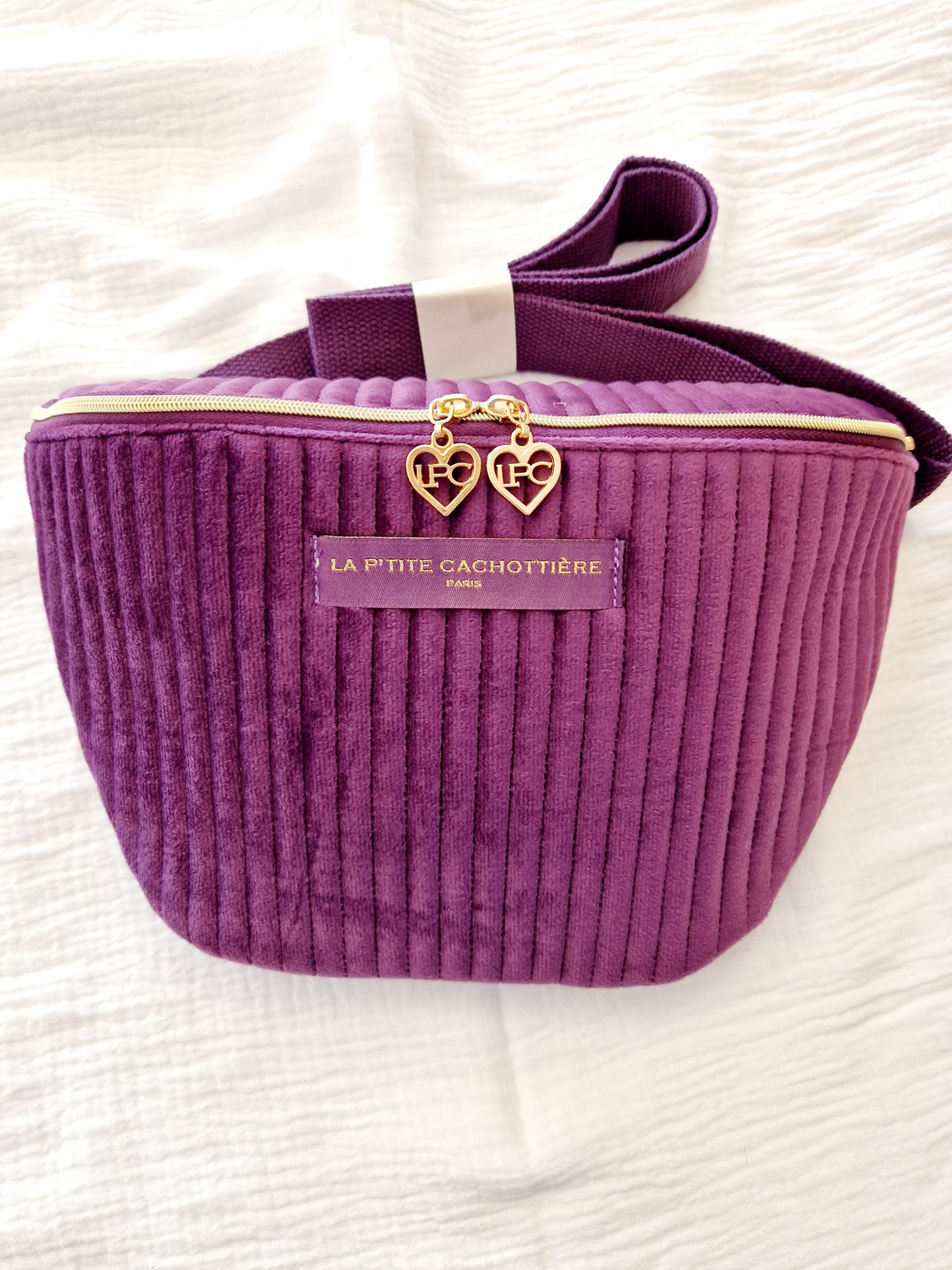 Sac banane Velours violet