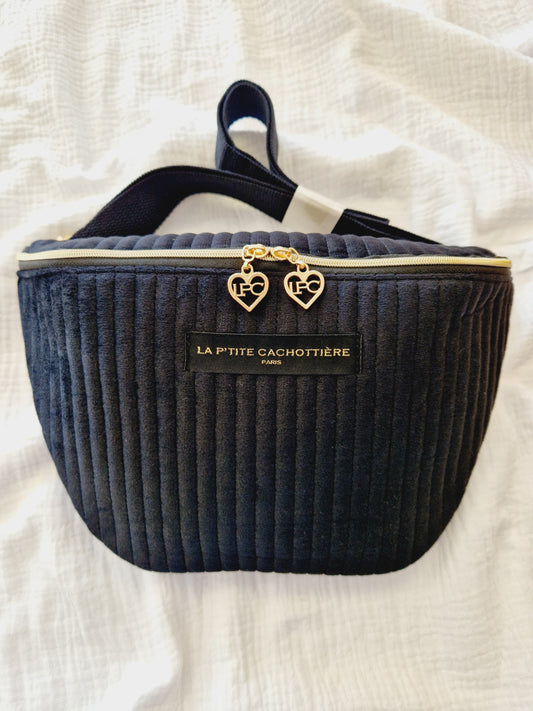 Sac banane Velours noir