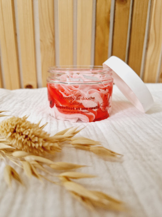 Chantilly de douche - Coquelicot et son coulis