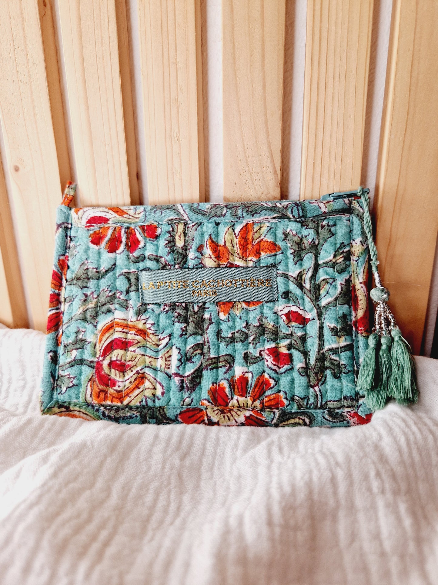 Porte-monnaie - Collection Indienne turquoise