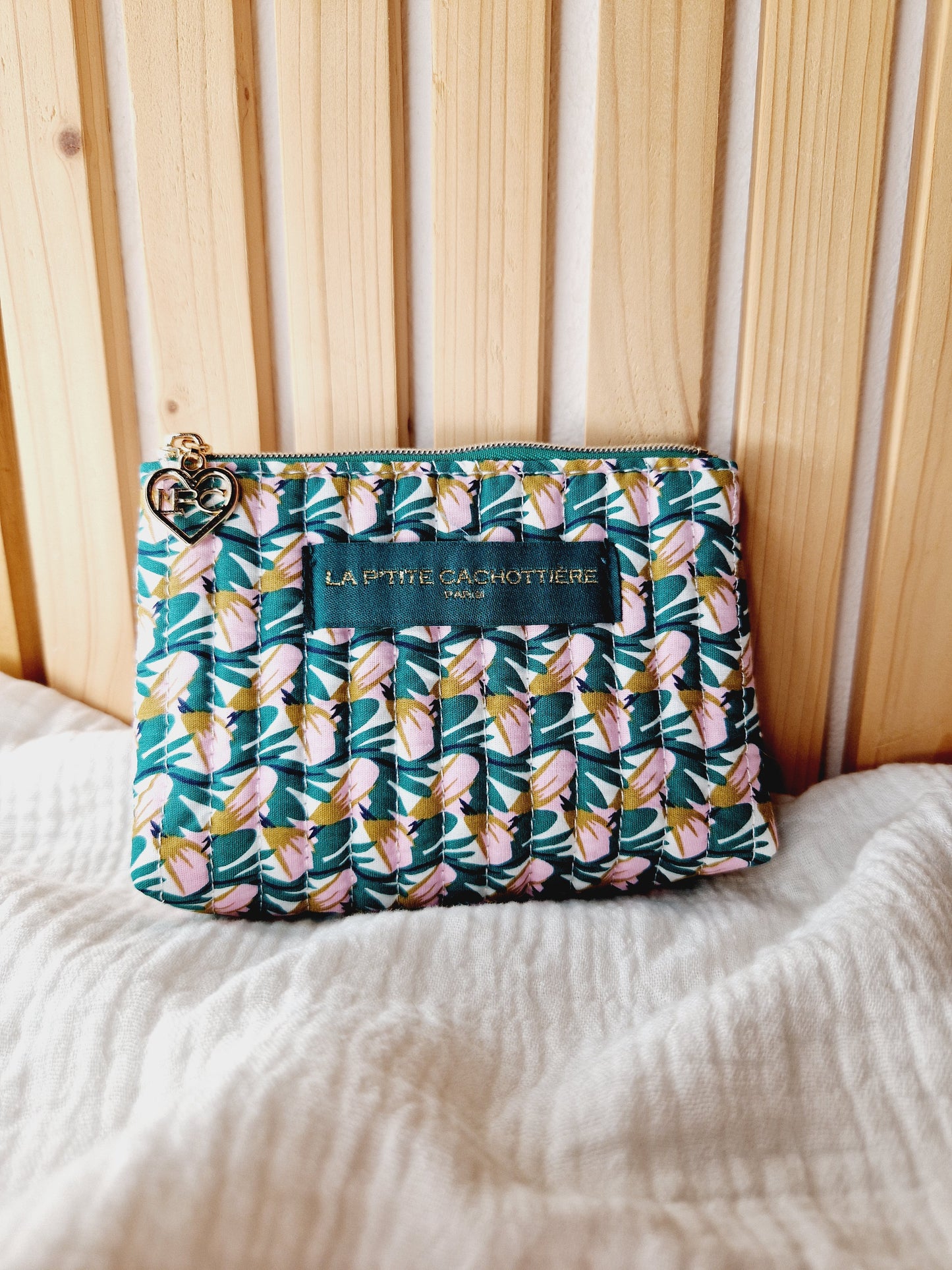 Porte-monnaie - Liberty vert