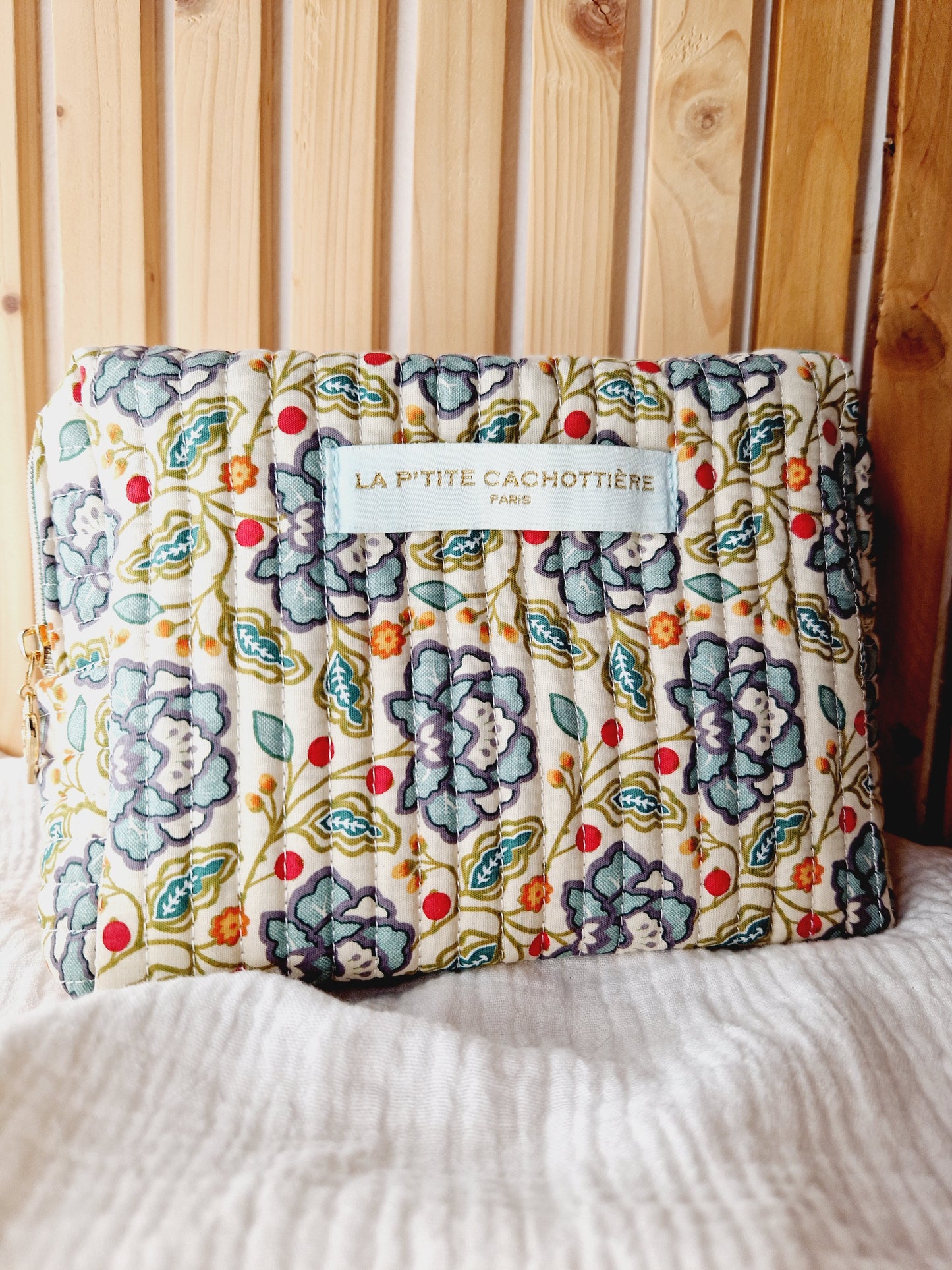 Trousse Jaipur S - Liberty vert d'eau