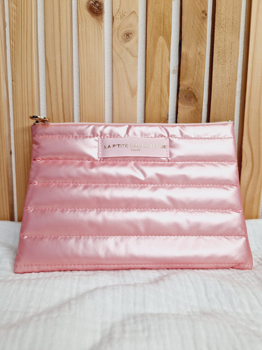 Pochette A5 - Doudoune rose