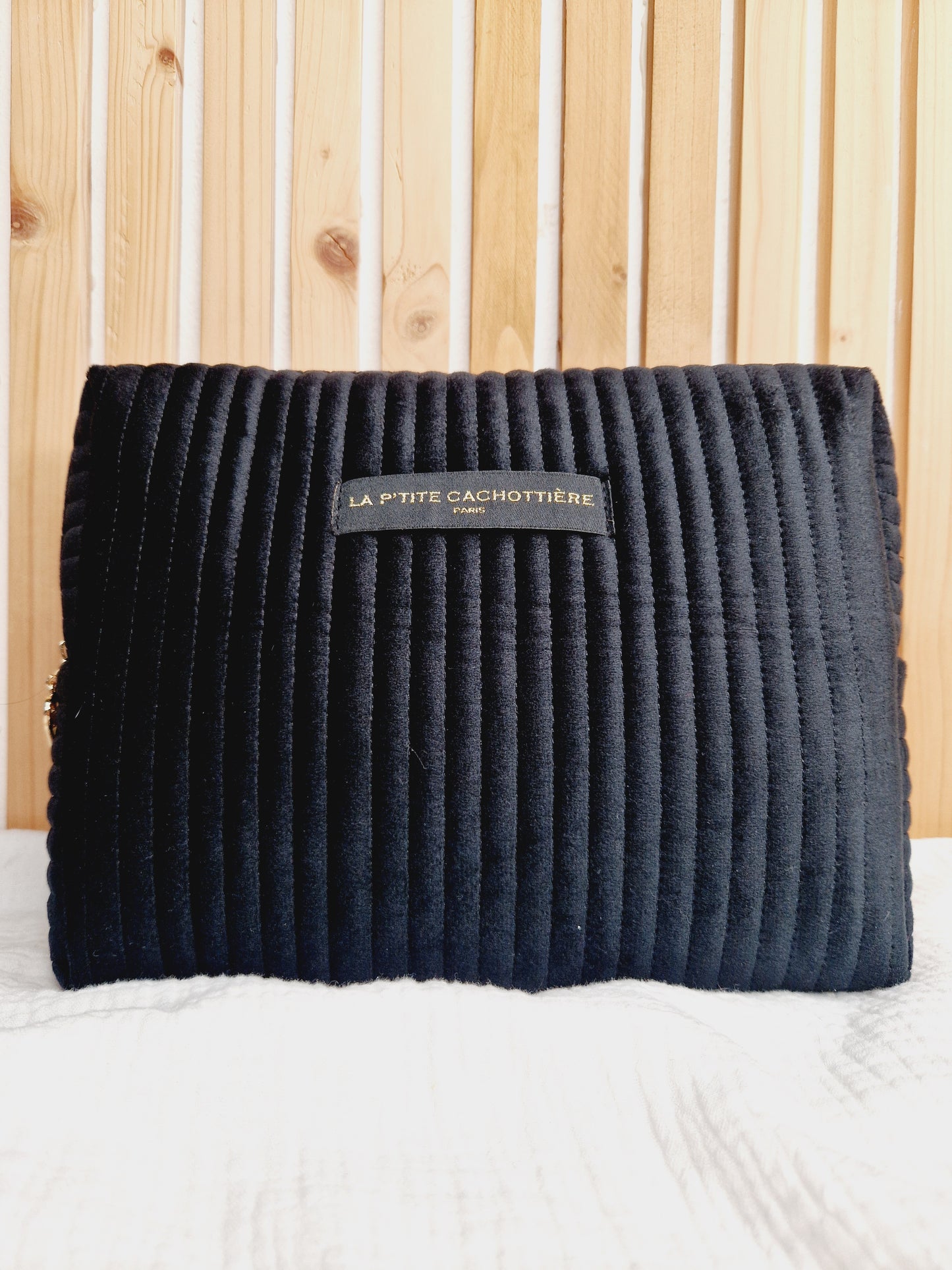 Trousse Jaipur L - Velours noir
