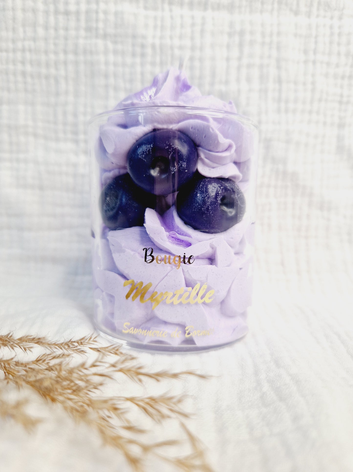 Bougie pâtissière - Myrtille