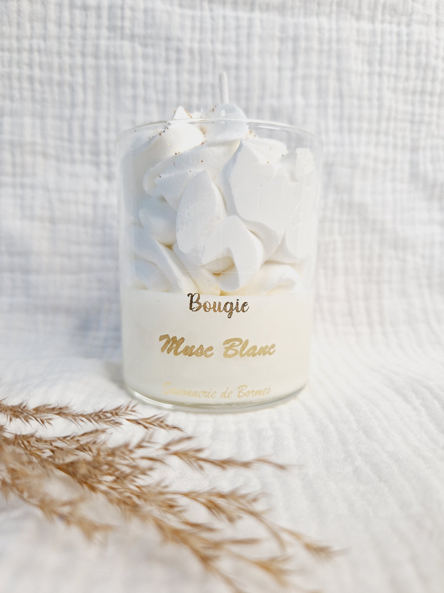 Bougie pâtissière - Musc blanc