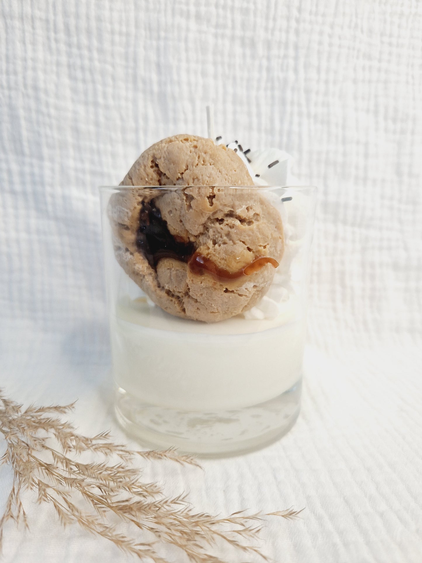 Bougie mason jar - Cookie & beurre de cacahuète