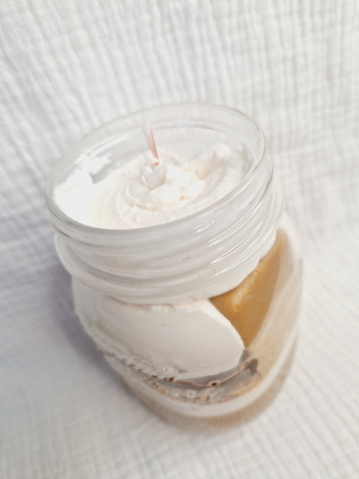 Bougie mason jar - Caramel beurre salé