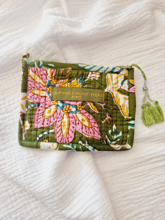 Porte-monnaie - Collection Indienne vert