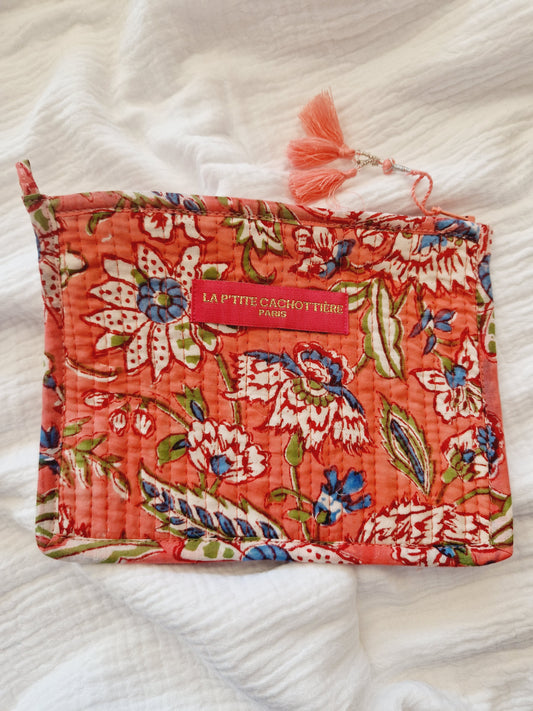 Pochette A5 - Collection Indienne rose